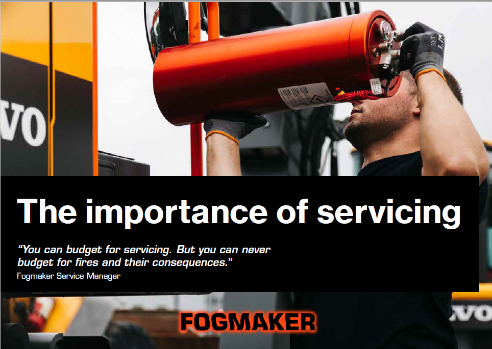 Learn about the importance of servicing your Fogmaker fire suppression system.